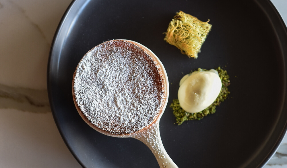 Camus' Turkish delight shuffle with pistachio baklava and halva ice-cream. IMAGE: supplied.