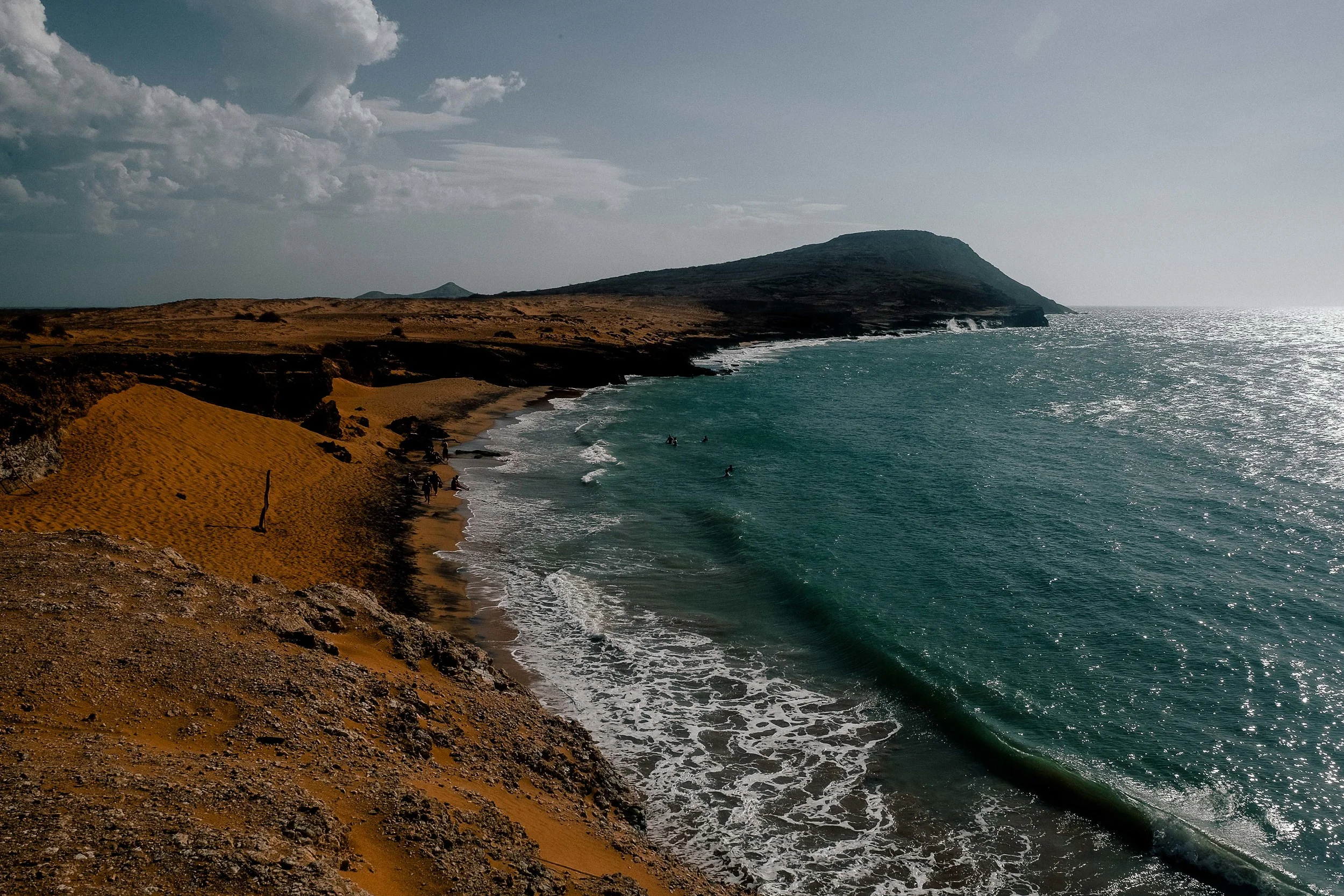 In the north coast of Colombia - the ocean mee ts the desert. My main reason for visiting the north coast besides its diverse beauty was the remoteness of the area. There is no internet - you get to really appreciate just being there, having genuine conversations and enjoying life.