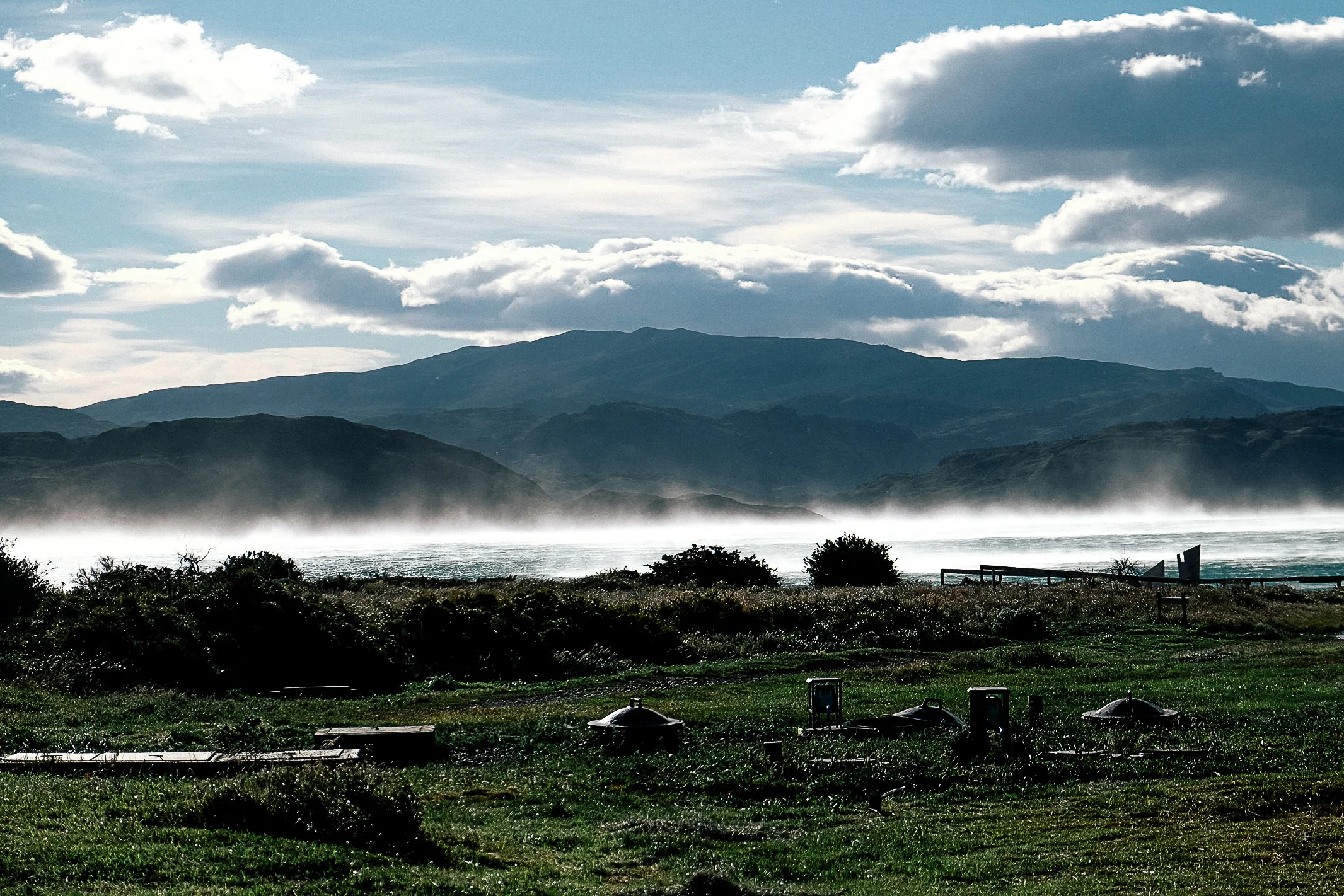 The wind in Patagonia is known to be relentless. We witnessed the power in our campsite - the wind was so strong it was literally lifting water straight out of the lake!