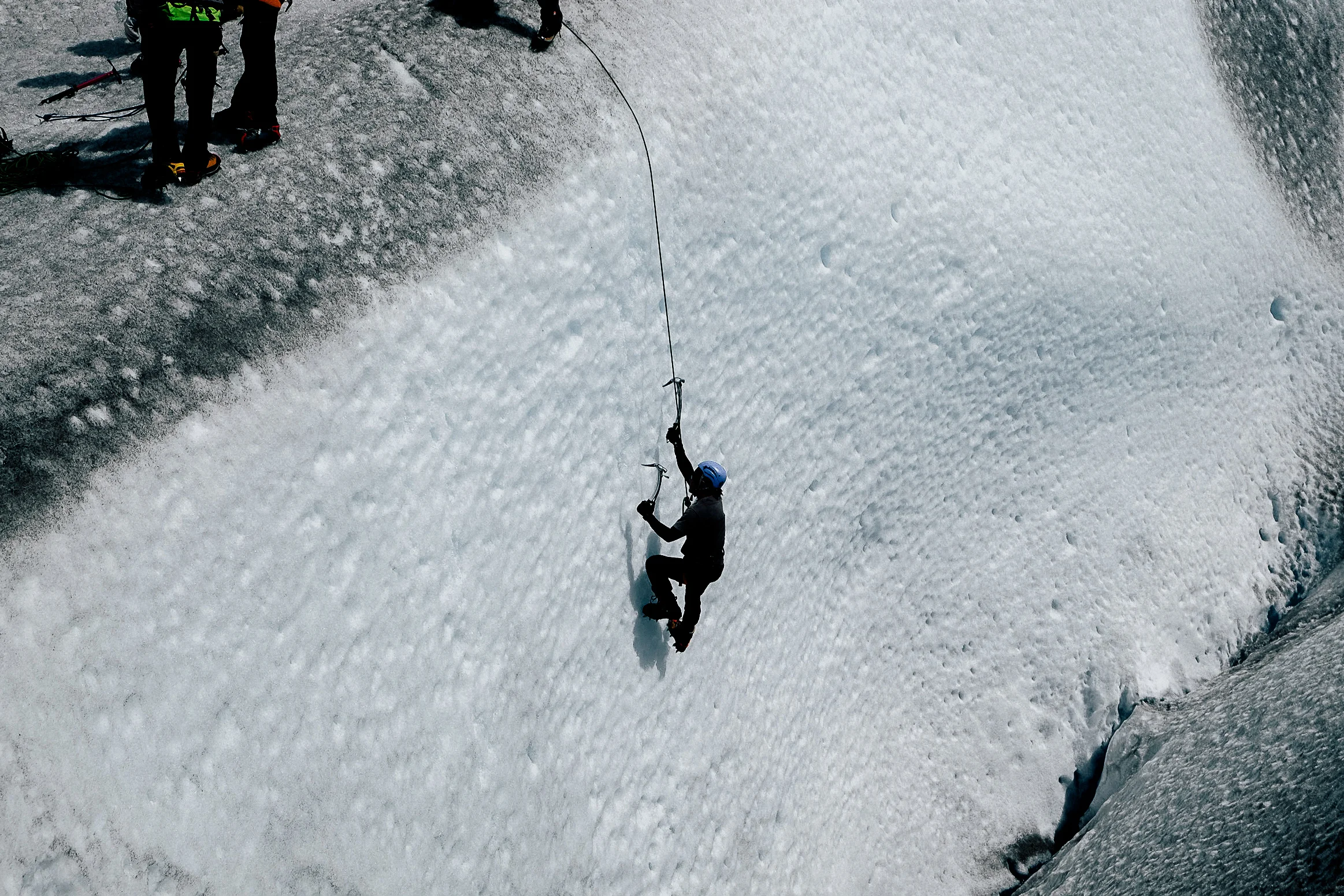 My first time climbing a glacier.