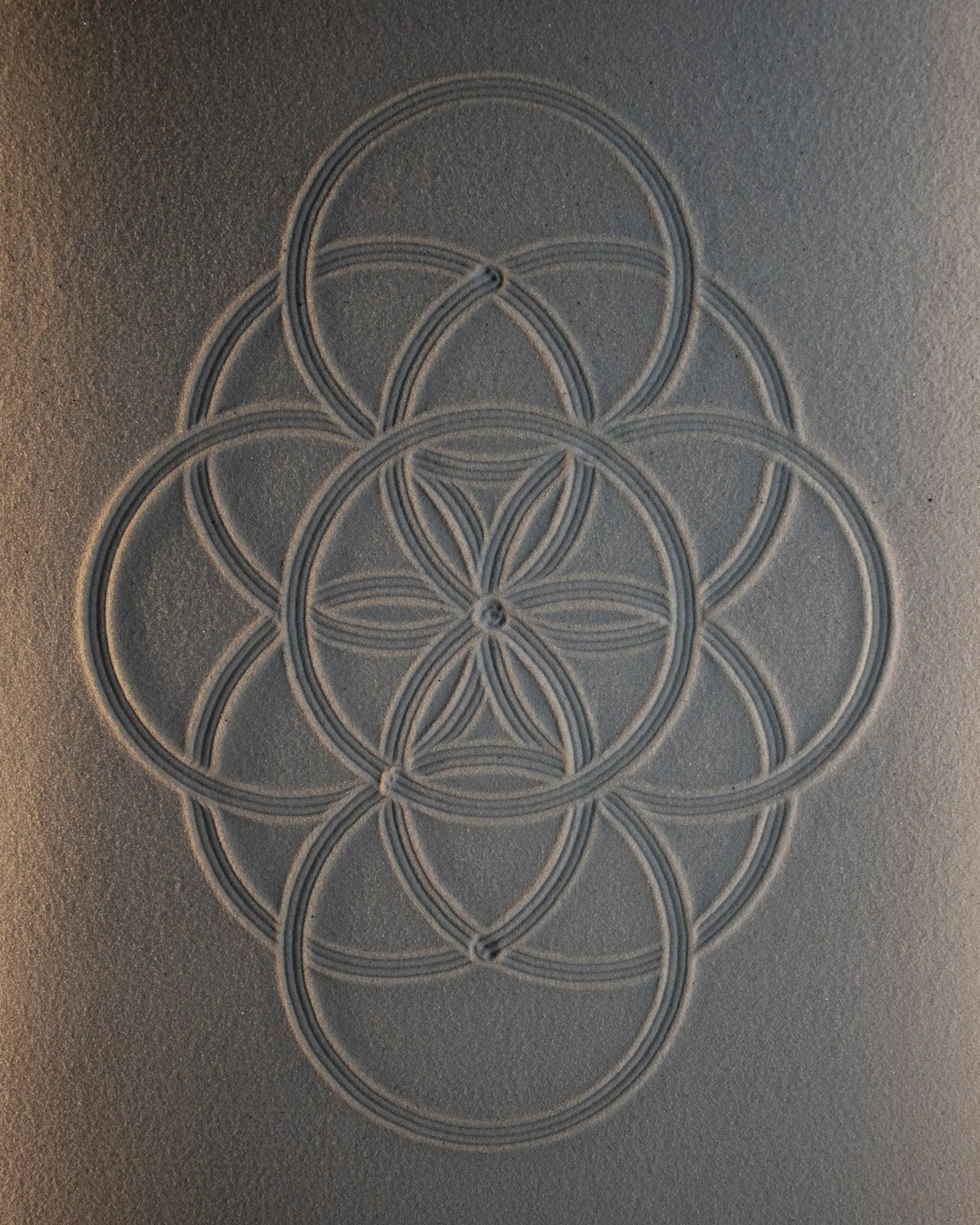 geometry study - 9 circles