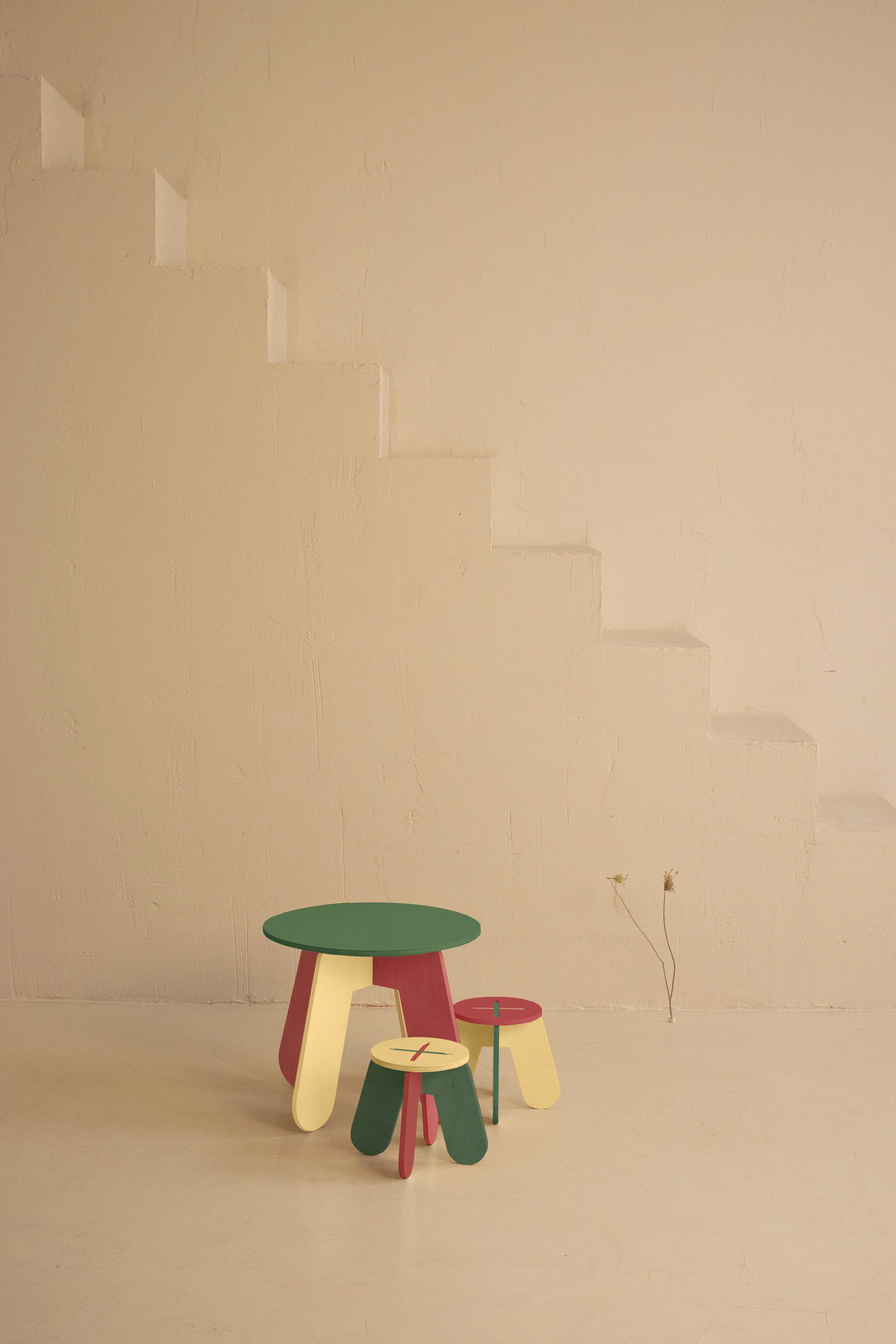 Babai table & stoolX Button series multicolor.jpg