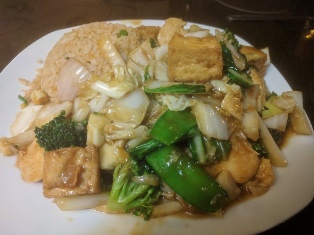 arroz chaufa con taufu- fried rice with tofu