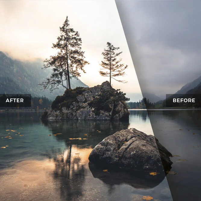 Dramatic Light at Hintersee Lake