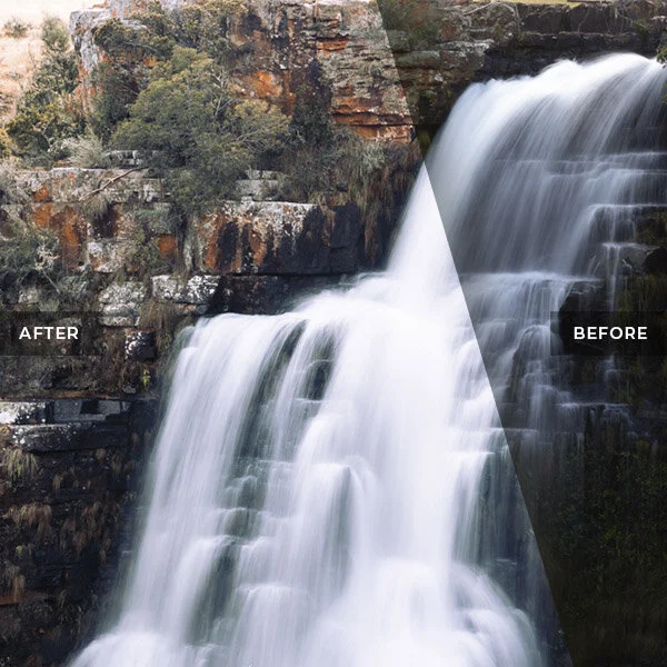 Long Exposure Blurry Waterfall Photography