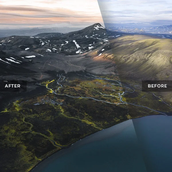 Sunset at Highlands Iceland - Drone Aerial Photography 