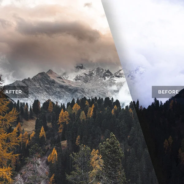 Dramatic Forest and Mountain Photography in Autumn