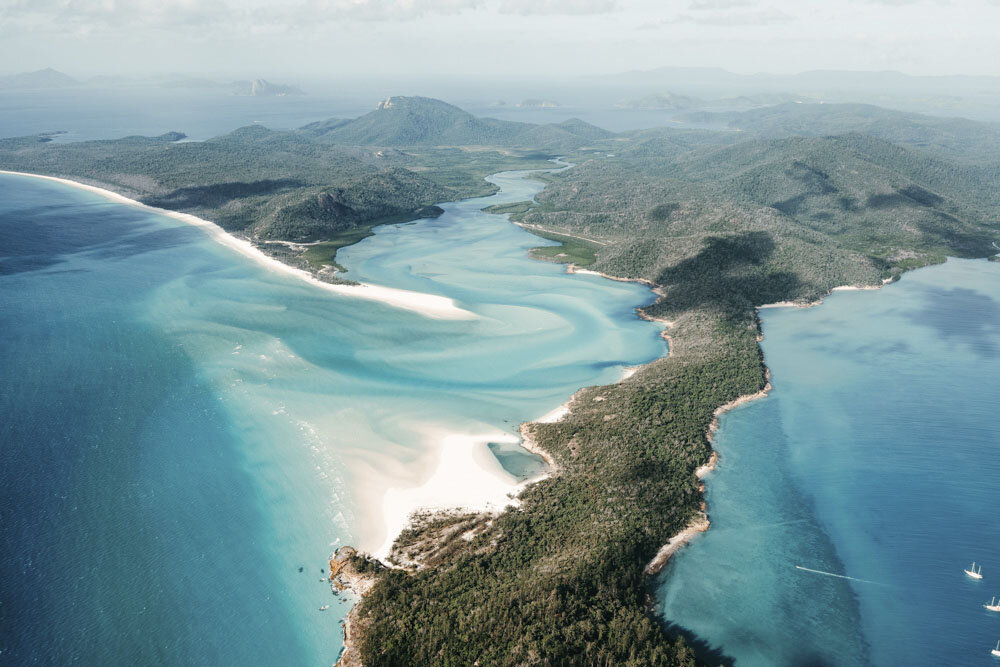 Whitsunday Island Paradise Beach Aerial View