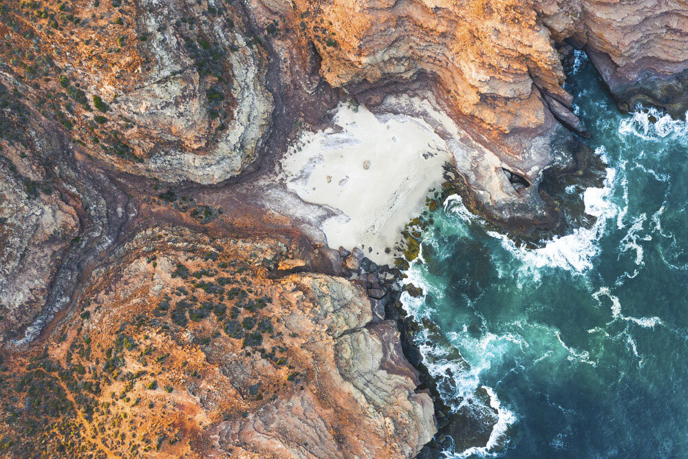 Drone Photography of Rocky Coastline