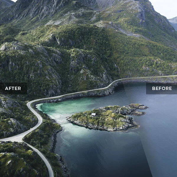 Dramatic Coastal Road in Norway