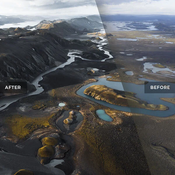 Iceland Highlands Sunrise Drone Photography