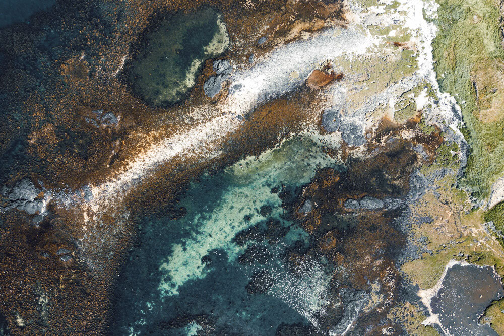 Drone Photo of Abstract Coast
