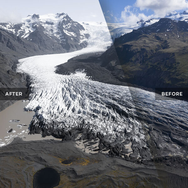 Glacier in Iceland - Drone Aerial Photography