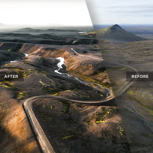 Long Road through Icelandic Highlands