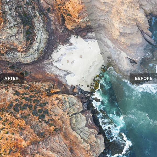 Cliffs Coastal Aerial Photography Kalbarri Australia