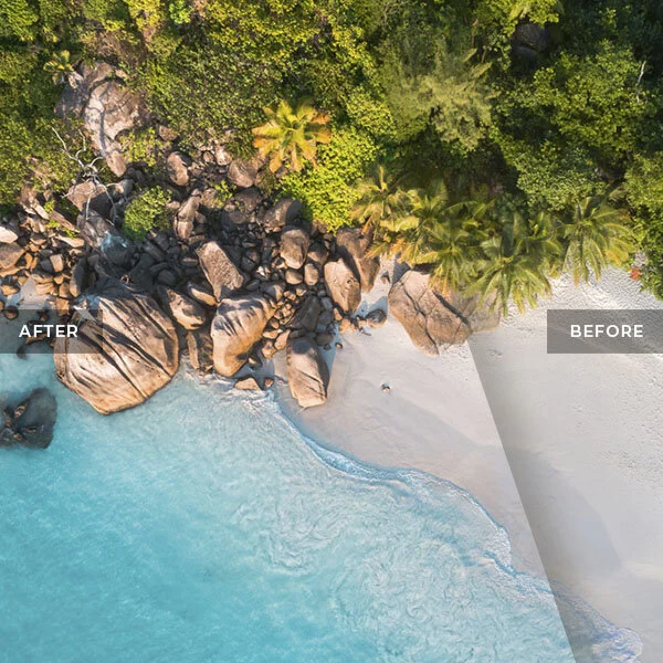 Tropical Paradise Beach Drone Photography