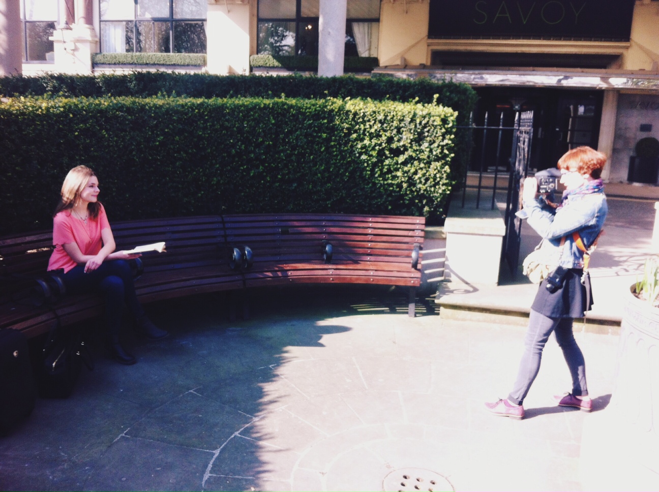 Behind the scenes pic from one of our last looks on the shoot!