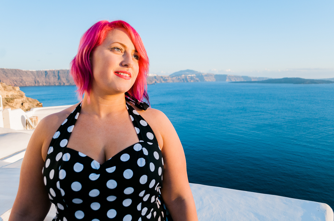Ellie Burscough Personal Branding Shoot Santorini Becky Rui Australia
