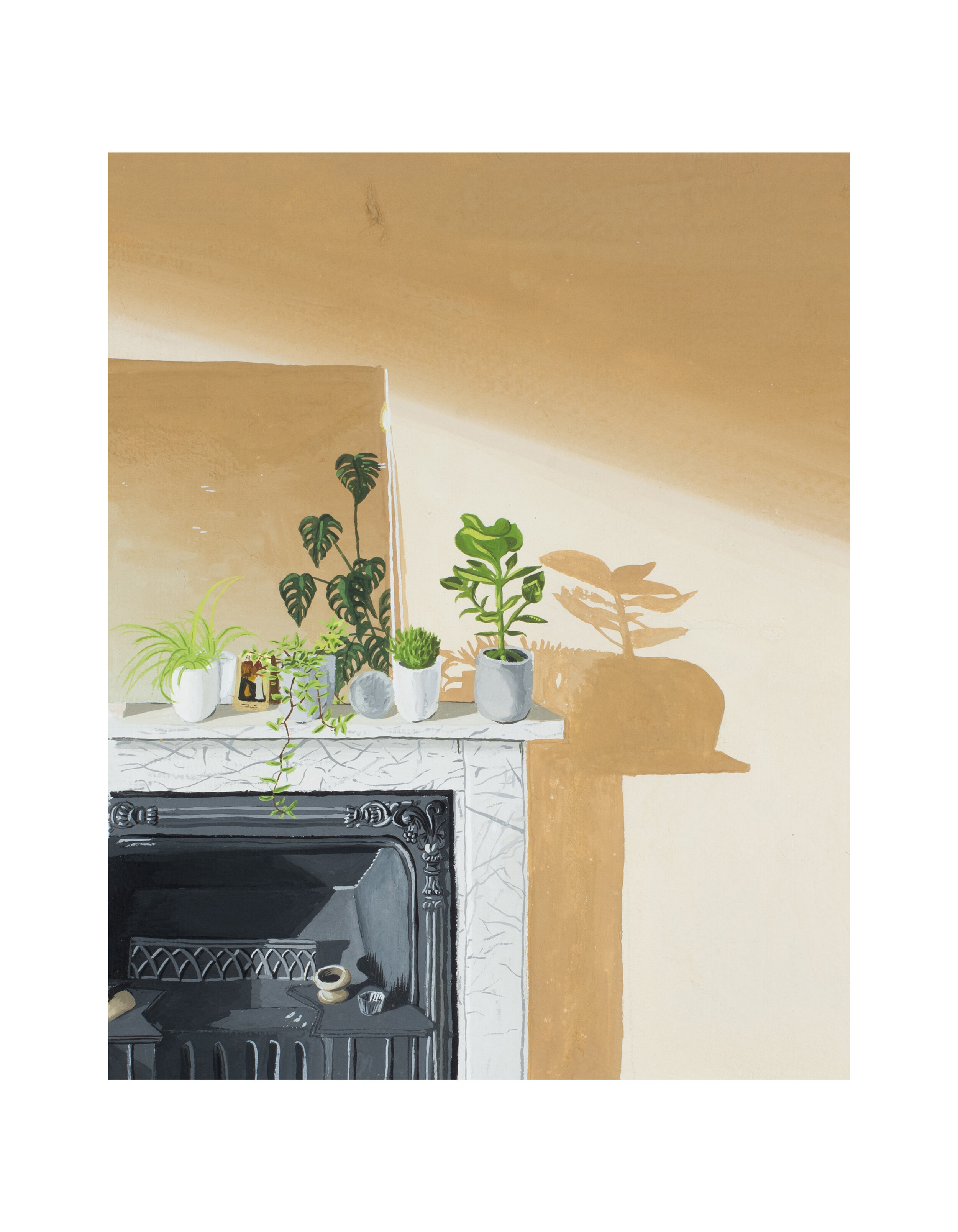 Morning Mantelpiece - Giclée Fine Art Print - Goache Painting - East Sussex
