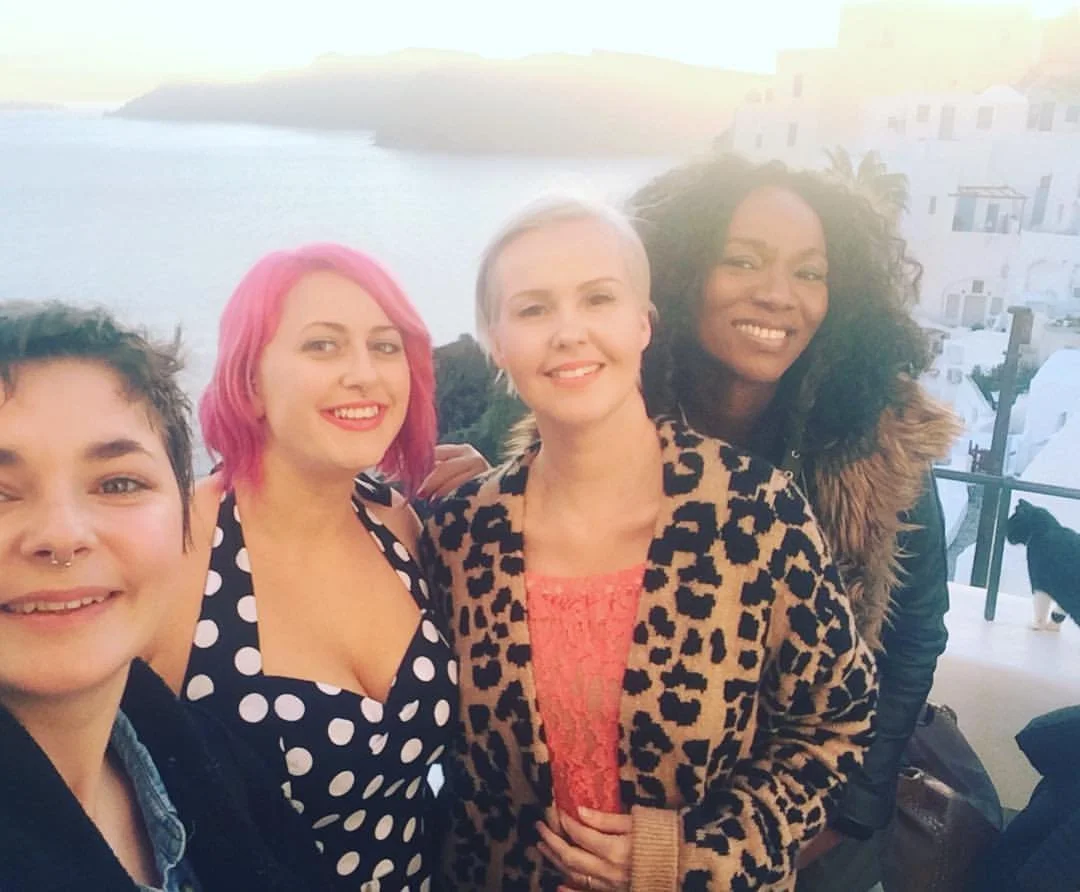 A personal brand photography experience on retreat in Santorini, Greece