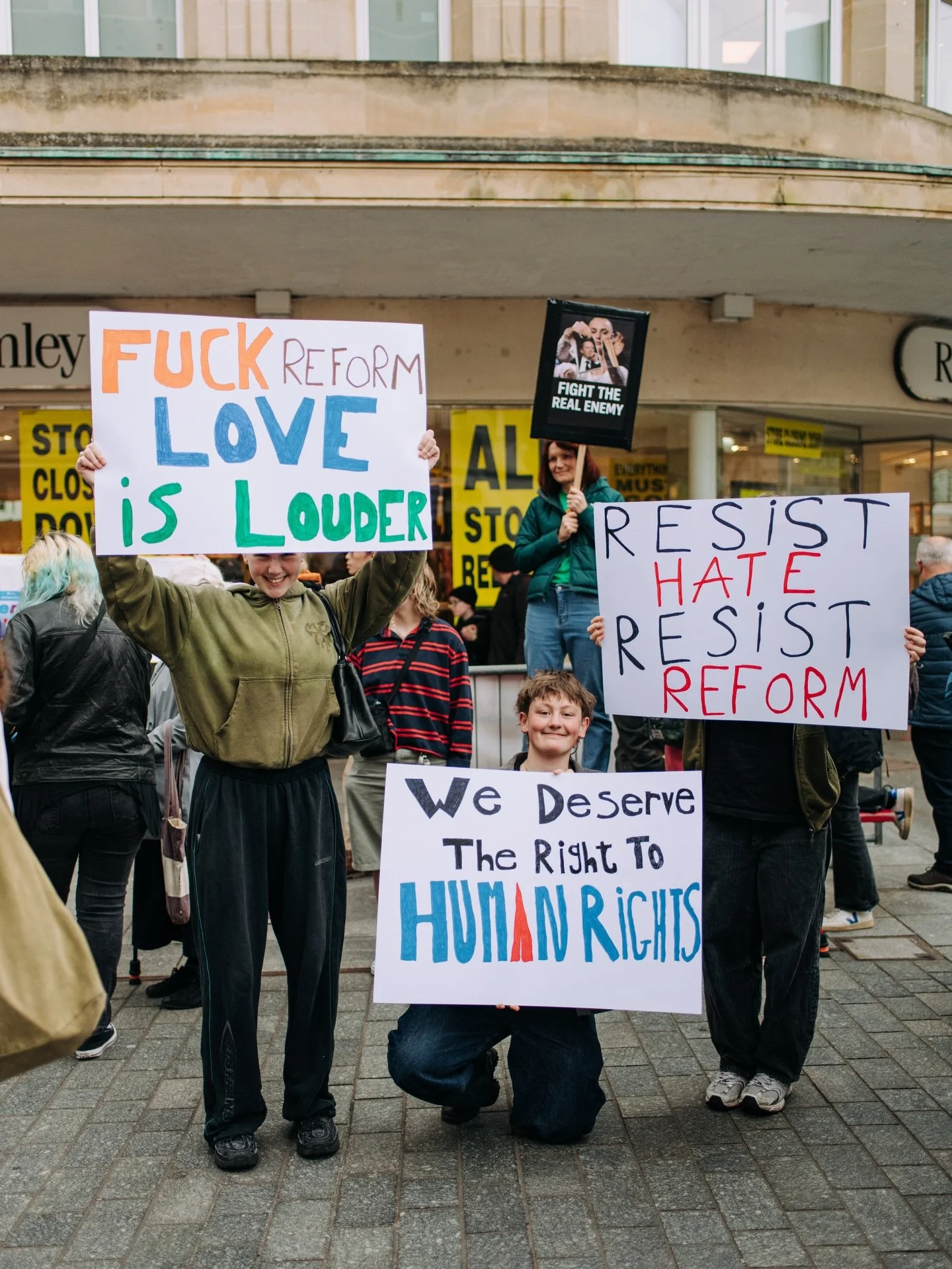 Exeter showed up in our hundreds once again yesterday against another far right demo in our city.

We celebrated our shared humanity, our diversity, and stood in solidarity with our marginalised friends and neighbours.

It was an uplifting and hopefu