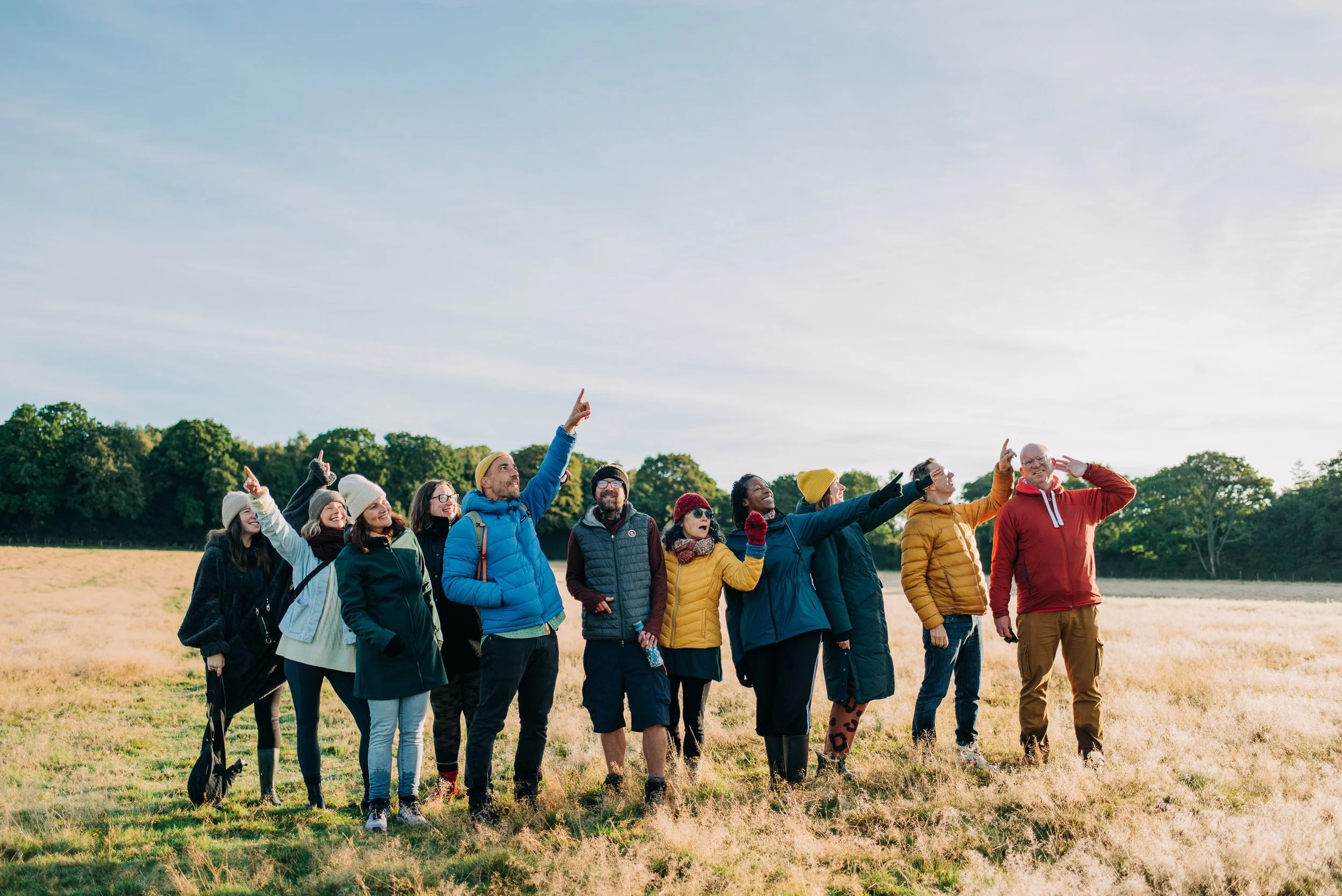 Event photography | Dawn chorus walk with ecologist Tom Forward at Happy Startups Summercamp
