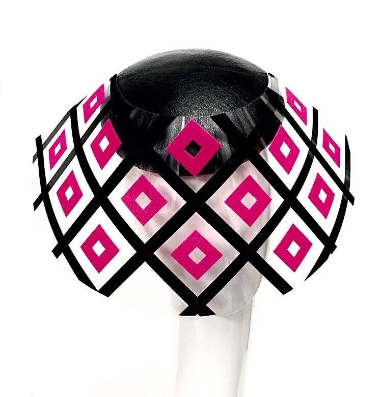 PINK BLACK LEATHER VISOR.jpeg