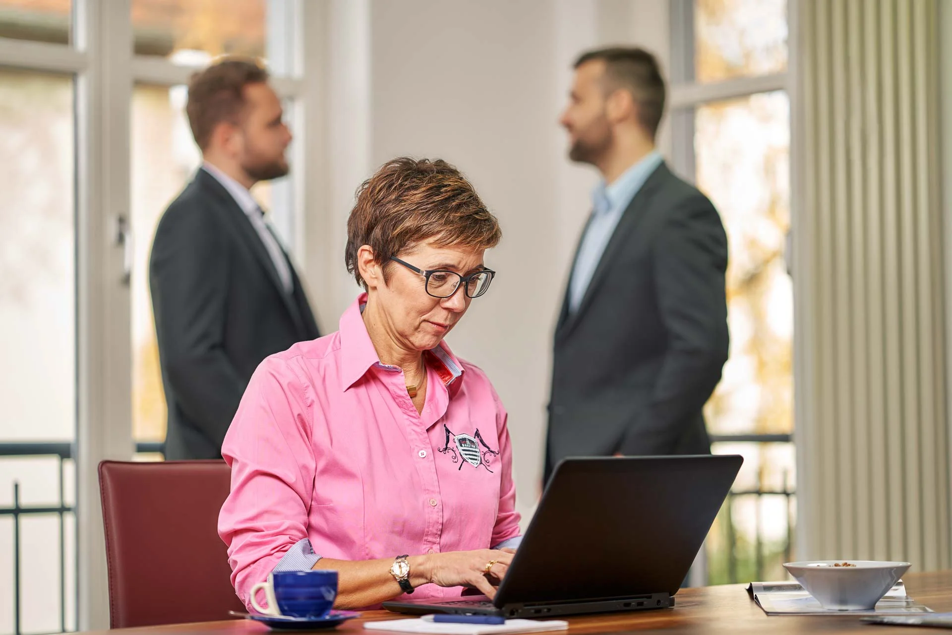 Corporateshooting für die neue Webseite und zur Gewinnung von neuen Mitarbeitern. Bewerbungsgespräch.