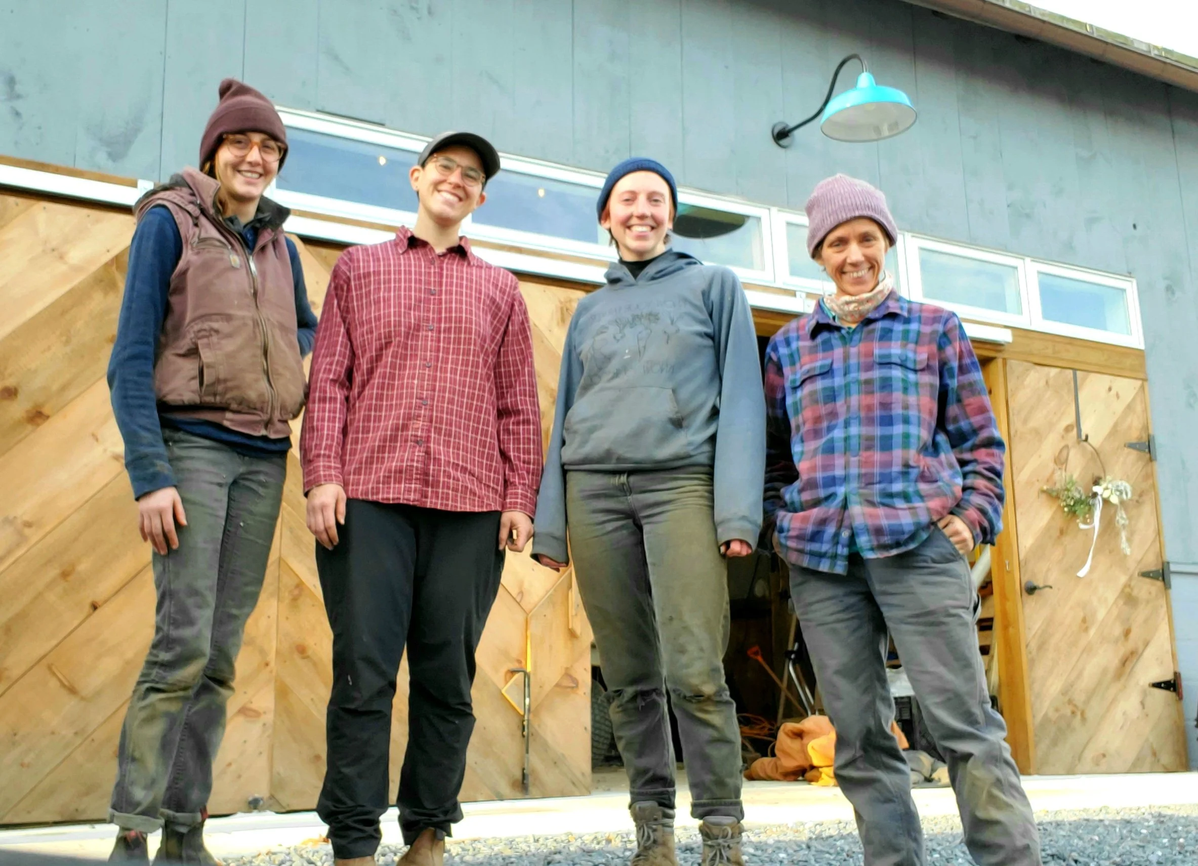 Farm Crew! Amelia, Jay, Meg, and Elisa, 2021