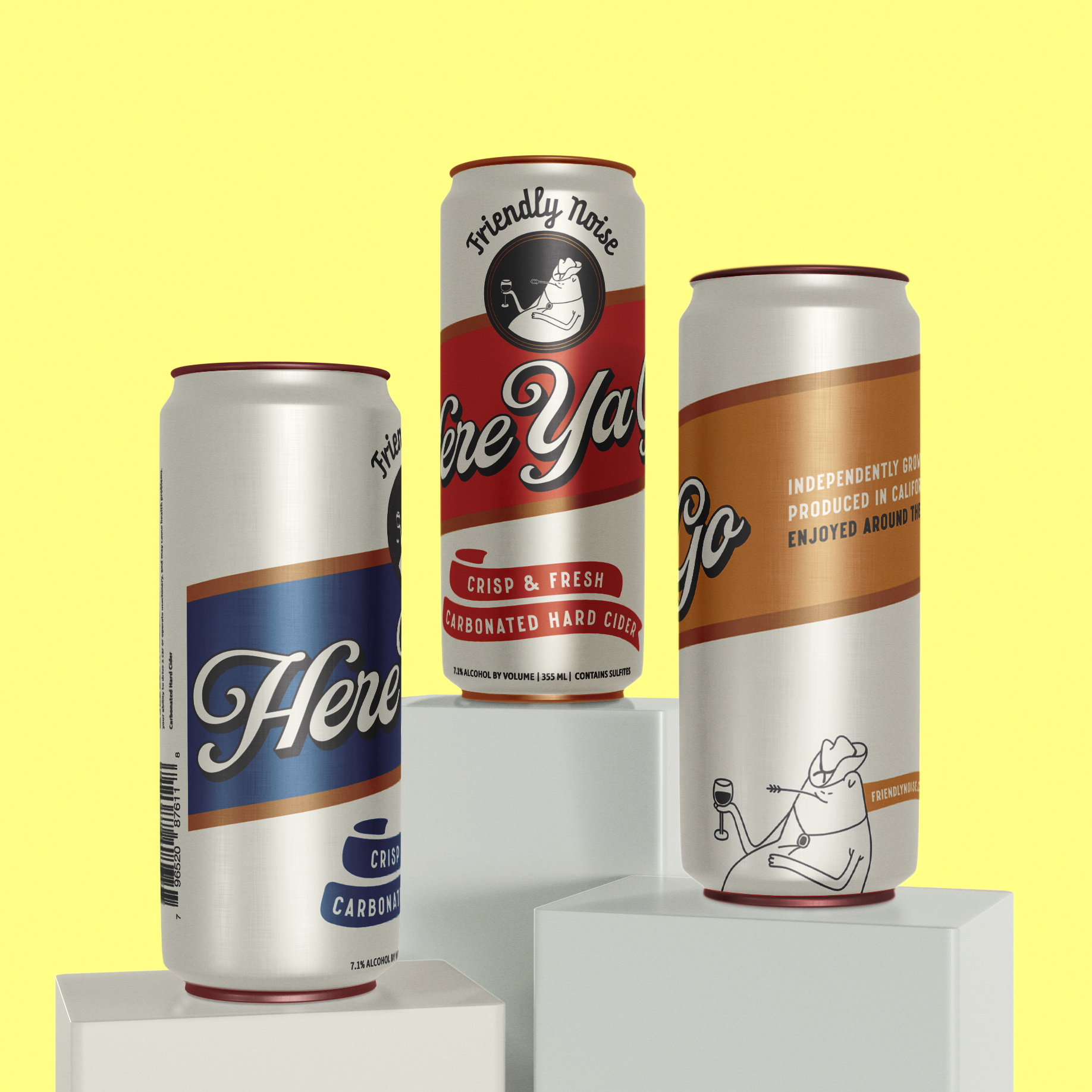 Label Design : Friendly Noise, Here Ya Go