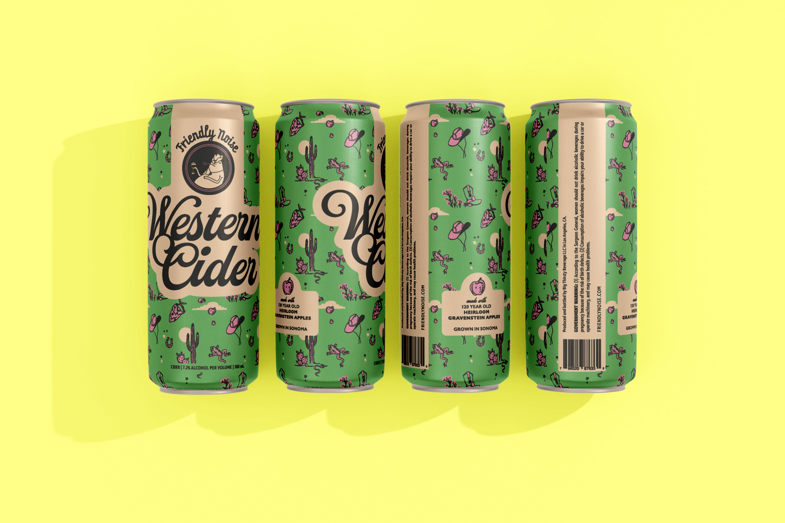 Label Design : Friendly Noise, Western Cider