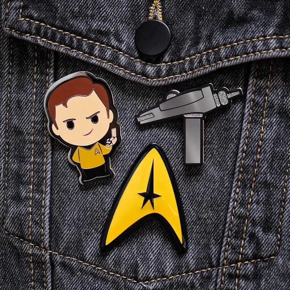 Enamel Pin Design : Star Trek, Kirk Collection