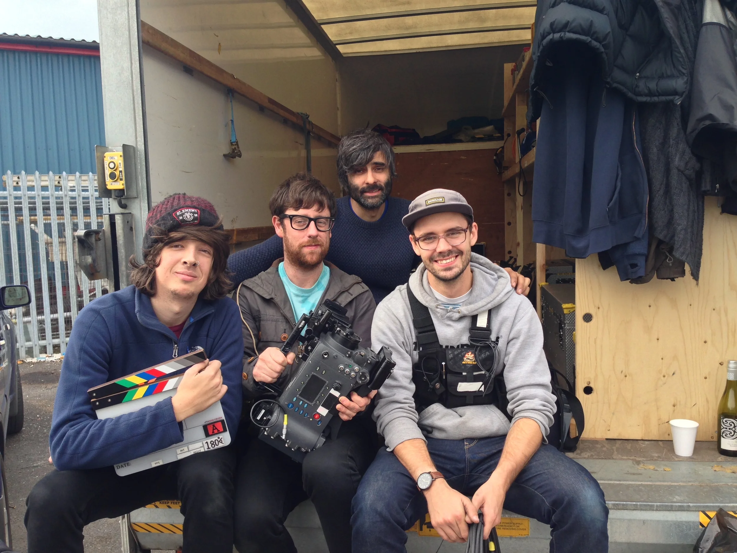 Oops we'd already wrapped the camera before we took the camera team pic