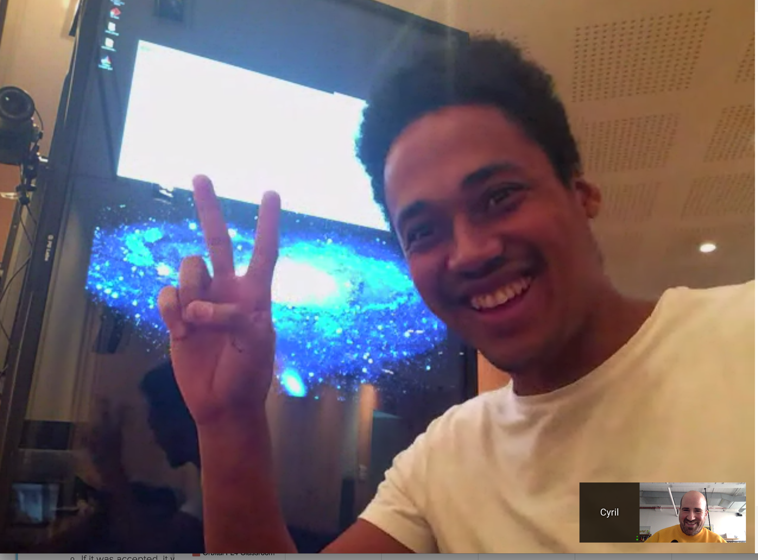 Cyril helping YesYesNo setting up a project in France and looked extremely happy there. 