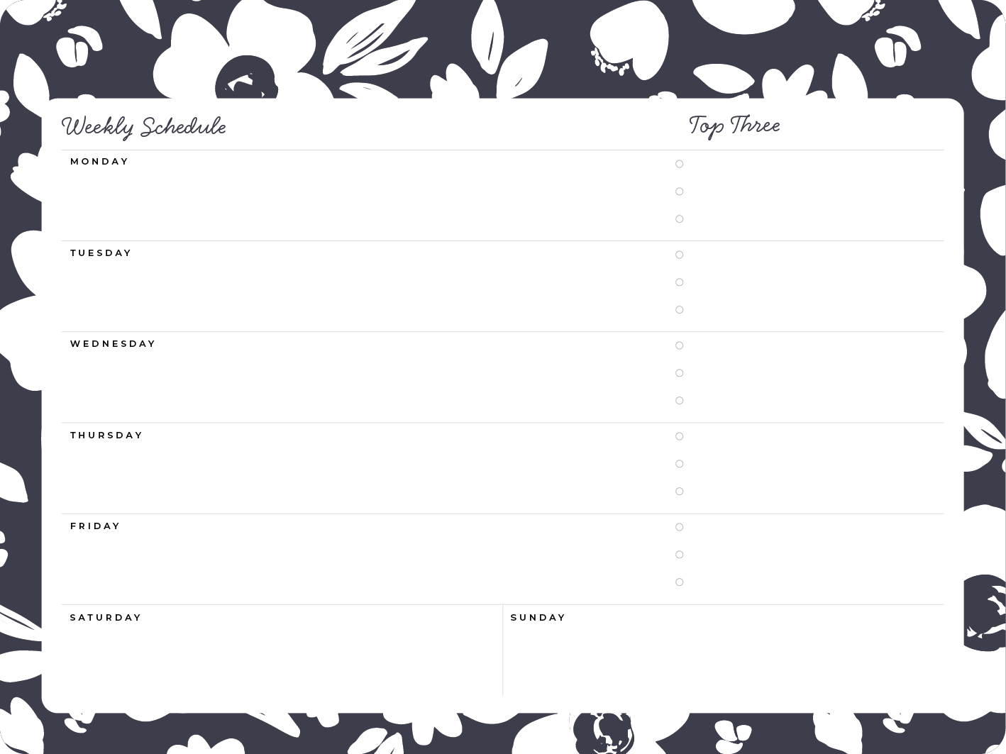 free download weekly schedule calendar