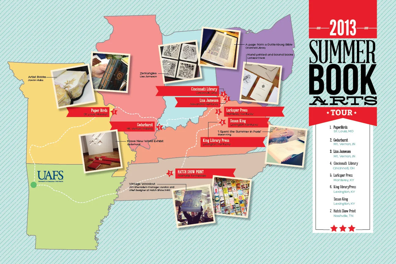 Book Arts Brochure Map