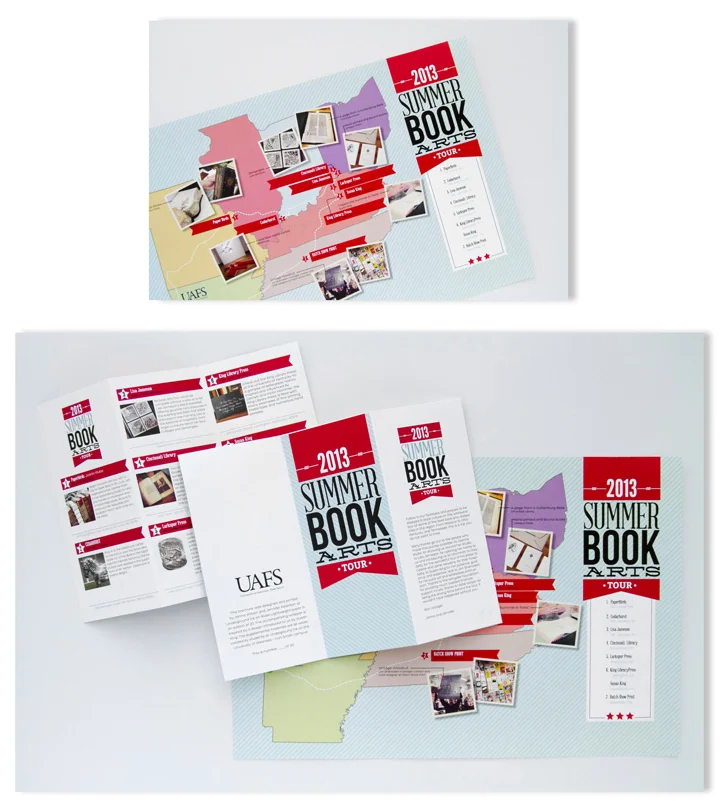 Book Arts Brochure and Map