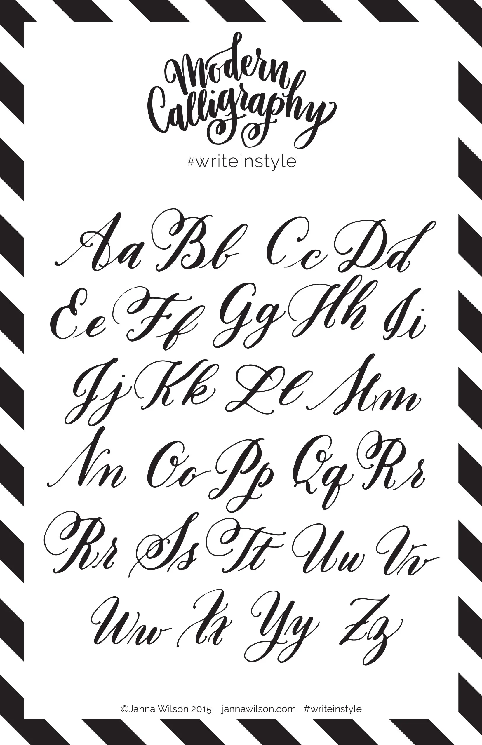 Exemplar for Modern Calligraphy Kit