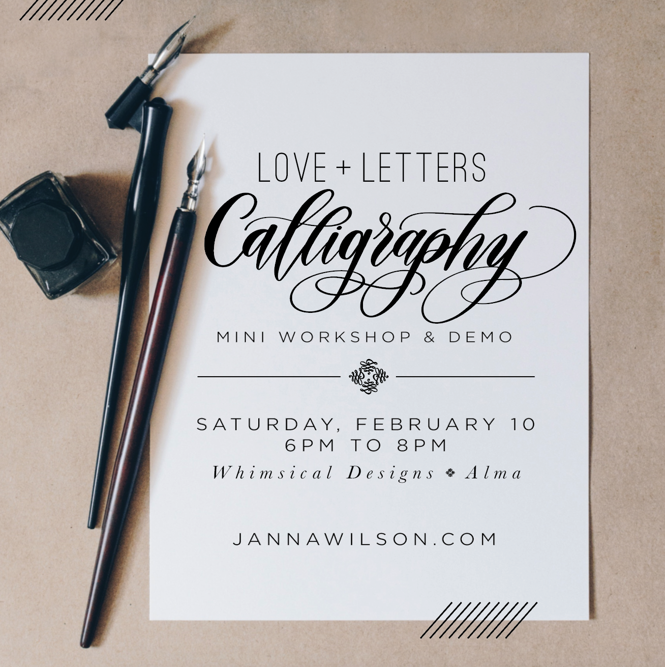Love + Letters - Calligraphy Mini Workshop
