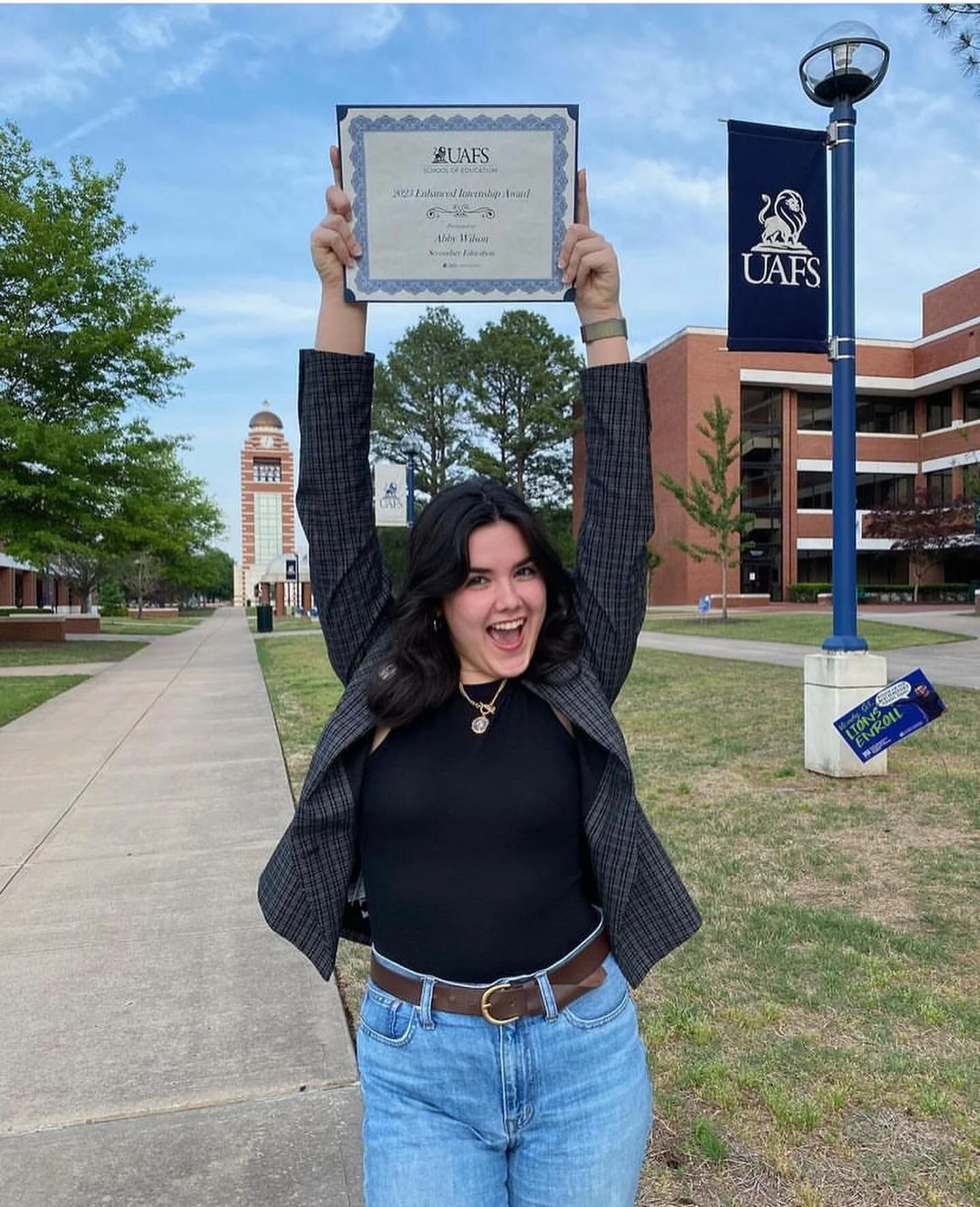 It&rsquo;s a big week for this little (BIG) gorwl! 🦁 She had her teacher pinning ceremony and on to graduation this weekend! I think she has some fancy extra smart tassels too. She was offered and accepted a cheer coaching position in addition to he