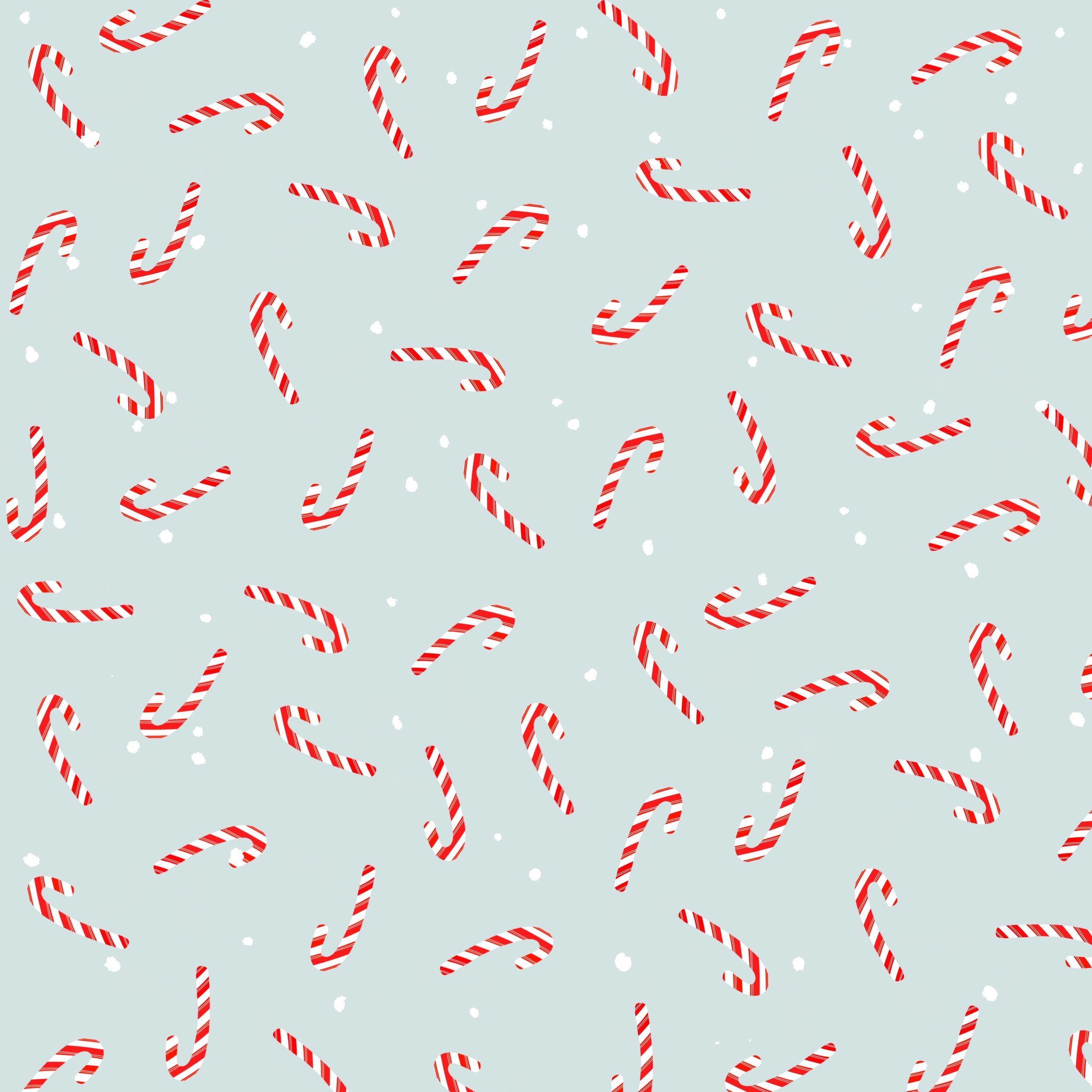 Let It Snow - Candy Cane pattern