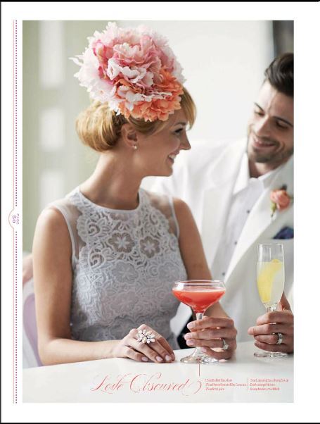 www.courtenaylambert.com Gorgeous floral headpiece, featured in Cincinnati Wedding Magazine by Courtenay Lambert Florals. 