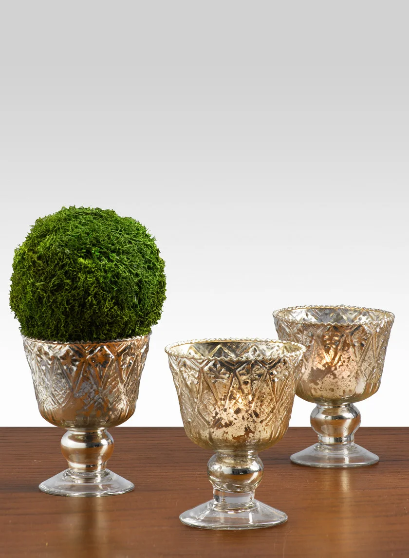 Mercury Glass Votive Rentals by Courtenay Lambert Florals in Cincinnati, OH, candle rentals, cincinnati rentals, cincinnati weddings, cincinnati wedding rentals, best cincinnati florist