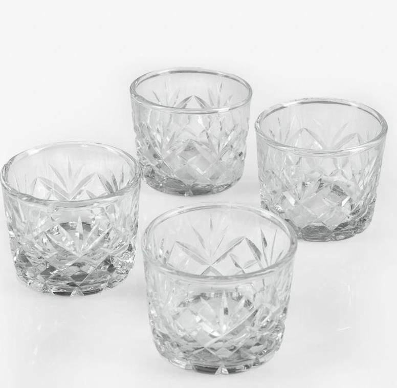 Diamond Cut Glass Votive