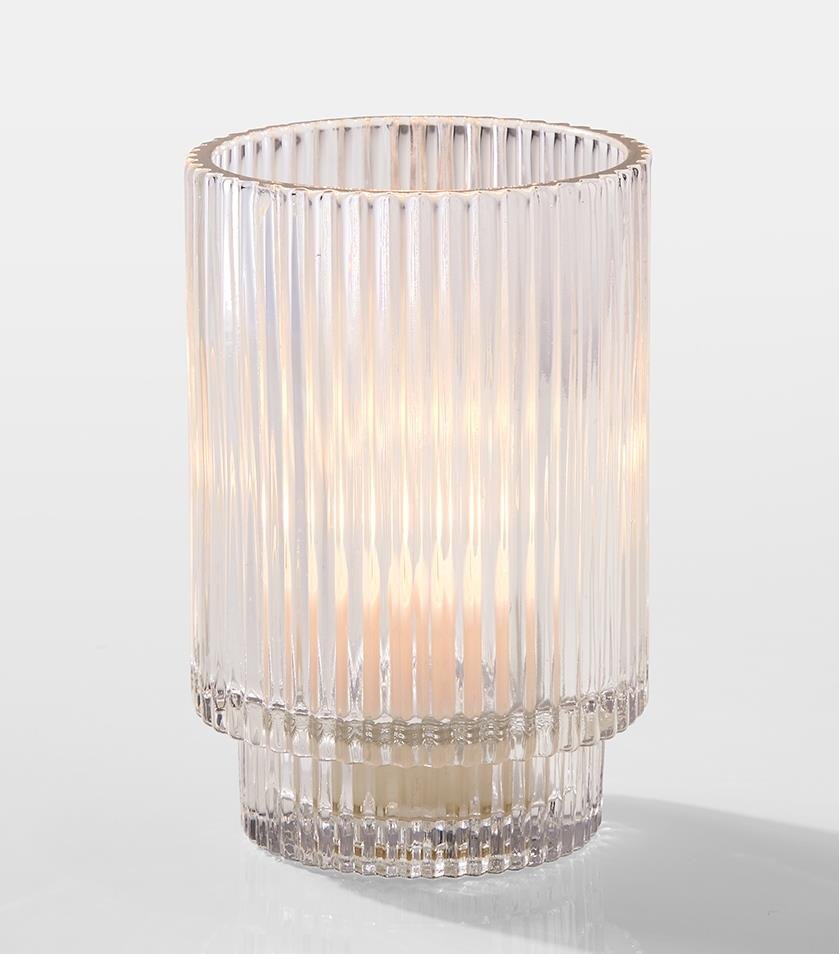 Pleated Glass Votive