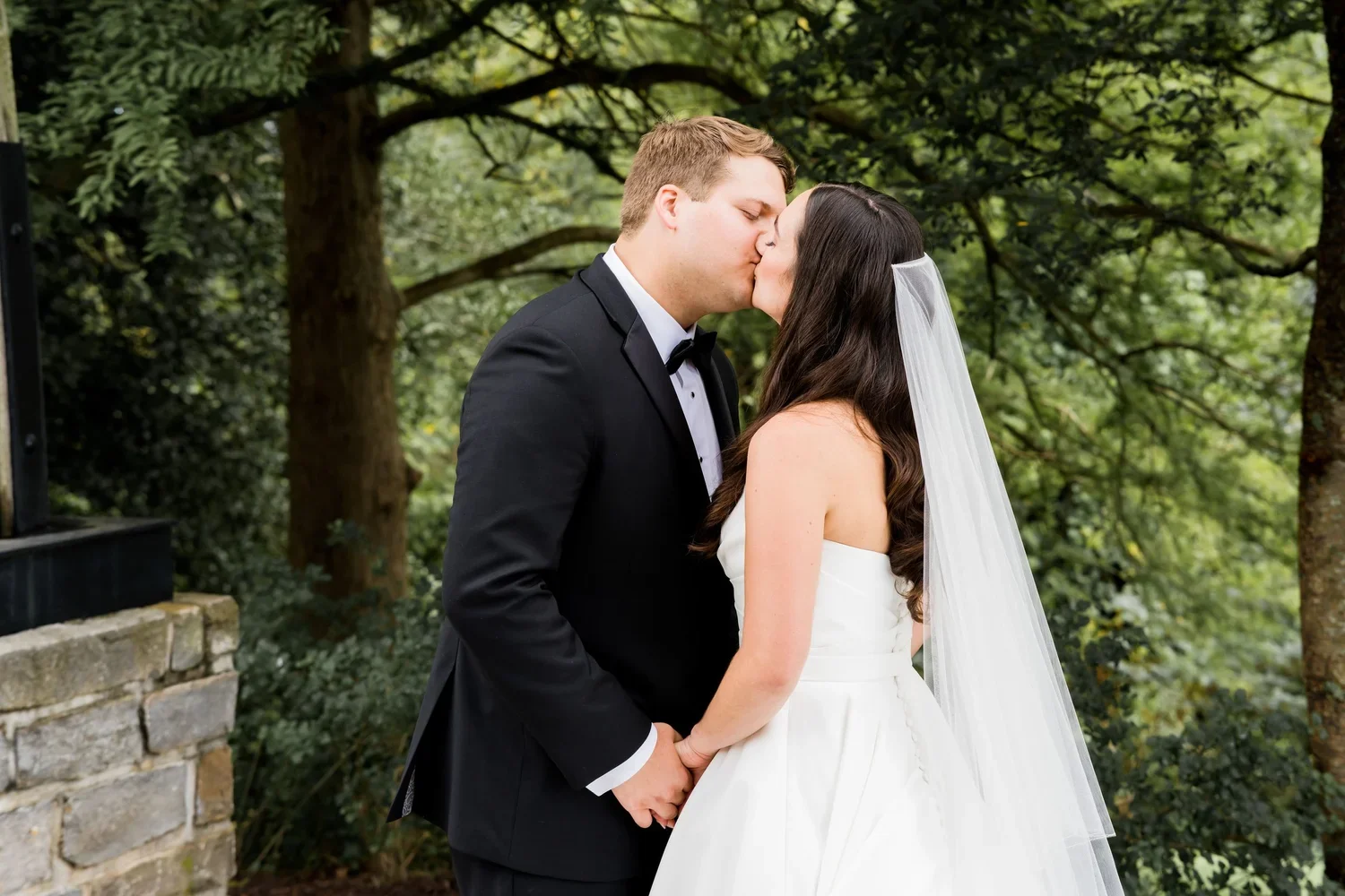 Sweet Kiss Before the Ceremony
