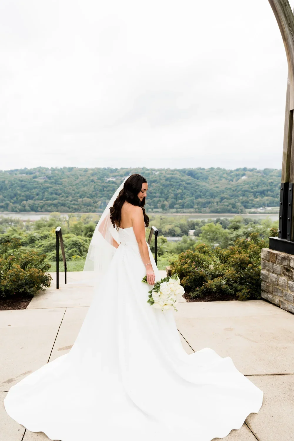 Bride’s Portrait in Elegant Train