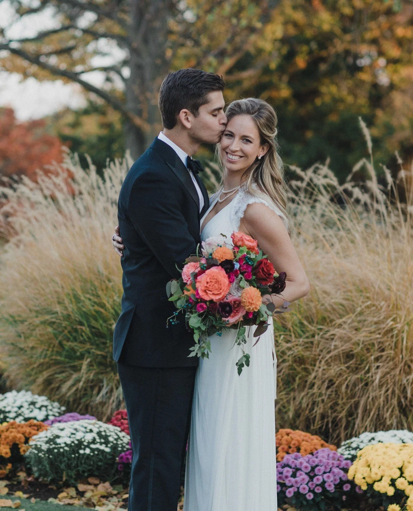 Featuring Nora &amp; Mark's gorgeous Fall wedding! ⁠
⁠
Vendor Team:⁠
Floral Design: @clflorals⁠
Photography: @kulturedphotography⁠
String Music: @stringsource⁠
DJ: @therealdjtoad⁠
Hair/Makeup: reign_beautyco⁠
Lighting: @clearlighting16⁠
Venue: @monas