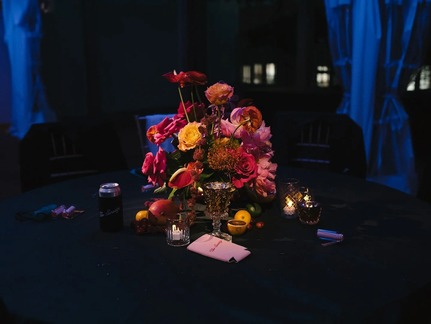 When the sun went down on Ell and Logan's wedding, the real party started. We are still dreaming about these spotlit arrangements. ⁠
Here's to a lifetime of happiness!⁠
⁠
Vendor Team:⁠
Floral and Event Design: @clflorals⁠
Coordinator: @beautifulmemor