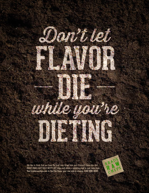 Brad's Raw Kale Chips Print Ad